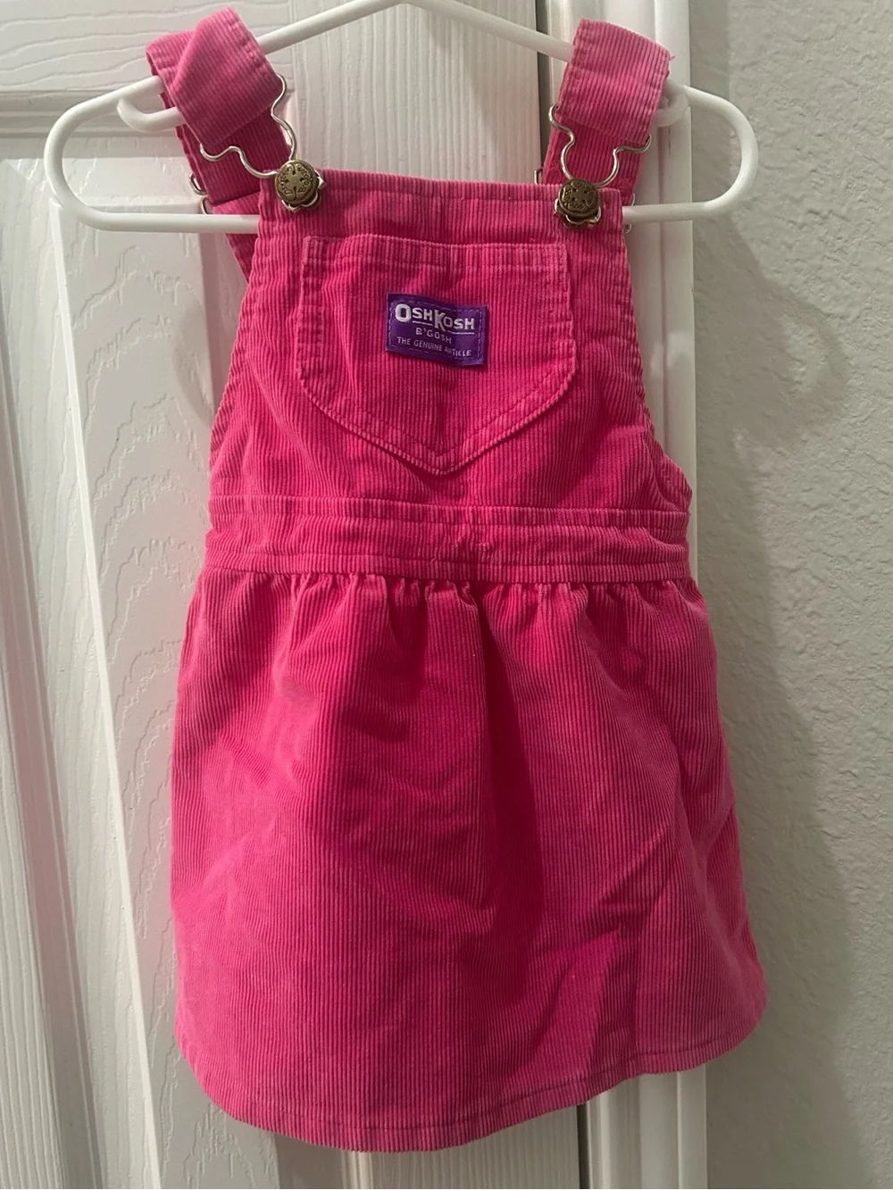 VINTAGE OshKosh B'gosh PINK corduroy Dress 2T